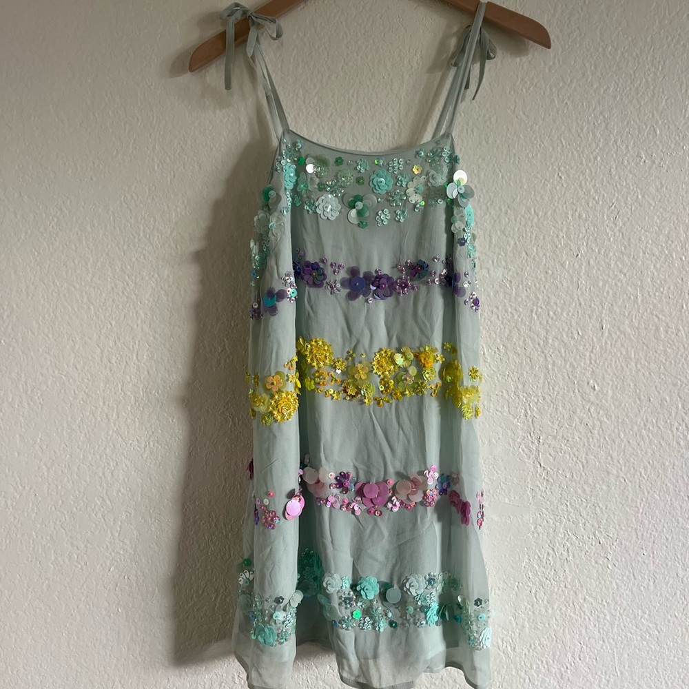 NWT ASOS Pastel Beaded Sequin Party Dress